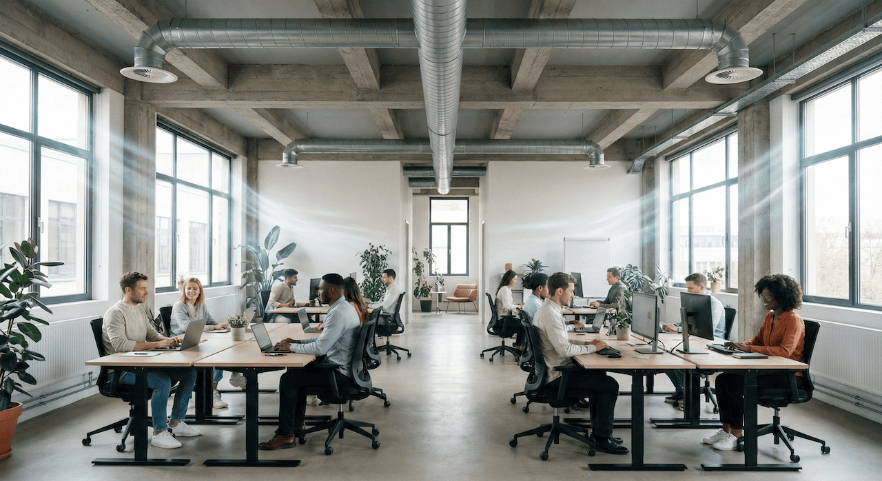Invertir en el aire: El KPI invisible de las oficinas de alto rendimiento